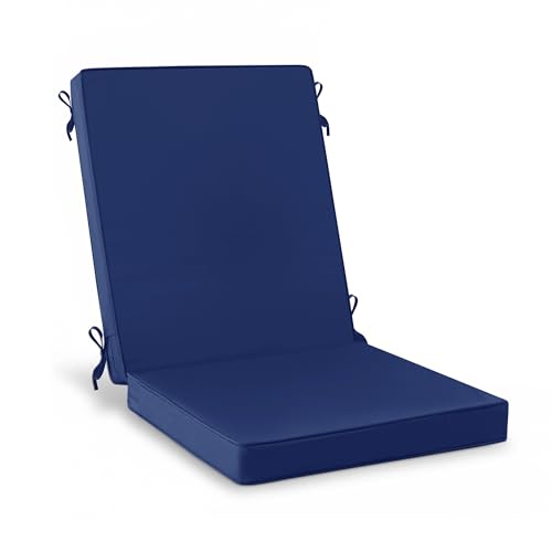 Summsun High Back Patio Chair Cushions 20 x 20 Inch, Navy