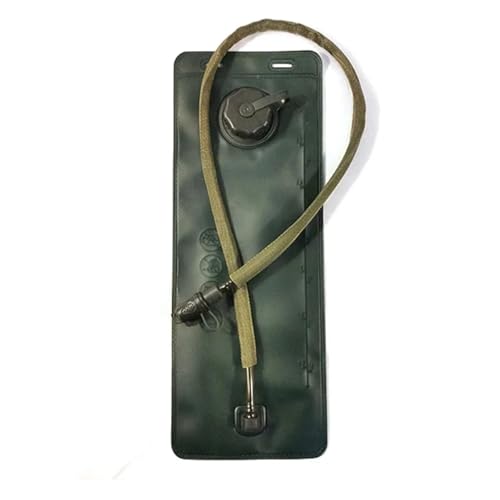 Bolsa de Hidratação 3L, Livre de BPA, com Válvula Anti-vazamento, Tampa Rosqueável, Tubo com Proteção Térmica, Verde