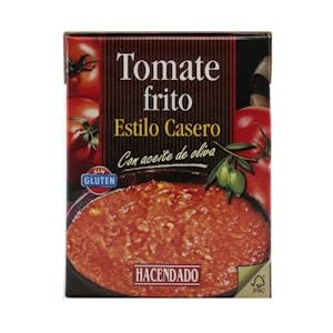 Tomate frito estilo casero Hacendado con aceite de oliva Brick 380 g Pack 2