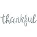 Thankful Word Galvanized Metal Wall Decor