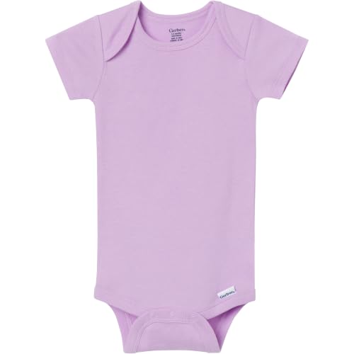 Image of Gerber Baby Girls' 8-pack Short Sleeve Onesies Bodysuits