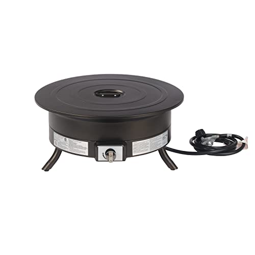 Amazon Basics 24-Inch 55,000 Btu Round Portable Propane Gas Fire Pit With Carry Strap #TOP4