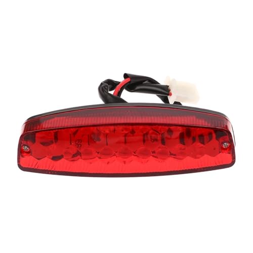 Feu arrière LED moto 12V universel avec éclairage plaque d'immatriculation pour VTT et enduro