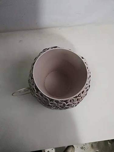 Vintage Style Metal Teacup Planter