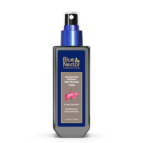 Image of Blue Nectar Rosemary Hair Serum | Hair Tonic Spray for Scalp & Frizzy Hair