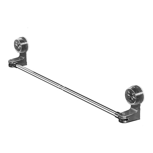 Barra para Toallas con Ventosas, Barra para Toallas Ajustable Y Retráctil con Ventosas, Accesorio De Baño Anticorrosivo para Interiores Bañera Piscina Vestuario Dormitorio Puerta