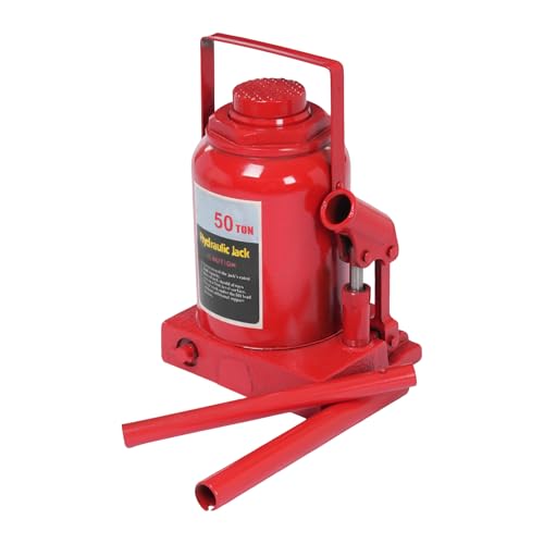 30T/50T Capacity Low Profile Hydraulic Welded Ultra Duty Bottle Jack for Auto Repair Lifting Automotive Welded Hydraulic Bottle Jack (30T)