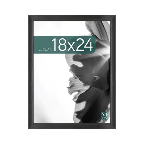 MCS Classic Studio Gallery Frame, Black Woodgrain, 18 x 24 in, Single, Classic Black