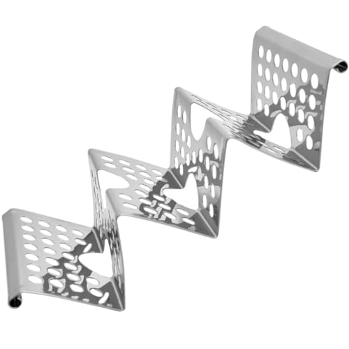Stainless Steel Pancake Rack Corn Tortillas Household Taco Holder Tacos Round Serving Tray Prensa Para Tortillas Taco Bar Baking Pancake Stand Taco Rack Stainless Taco Stand Silver NAMOARLY