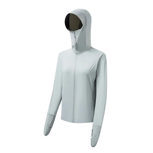 Sweat à capuche pêche et running le vêtement d'été stretch uni