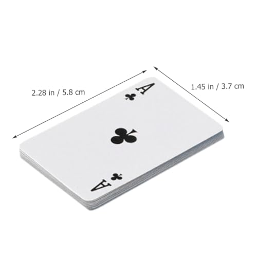 SOIMISS 6 Sätze Miniatur Pokerkarten Kindgerechte Spielkarten aus Kunststoff Kompakt und Vielseitig für Kindergeburtstag Partyspiele Reisen Picknick und Familienspiele Blaues Design – Bild 4