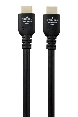 Amazon | エレコム HDMI ケーブル 5m プレミアム 4K2K(60Hz) 【Premium