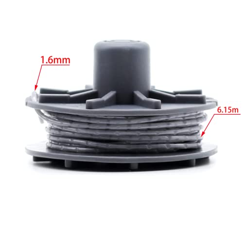 hipyzzz 4 Stücke Ersatzfadenspule 5307-20 für Gardena Turbotrimmer;für Rasentrimmer Art 8846, 8847, 8848, 9805, 9806, 9807, 9808, 9809, 9827, 9870, 9872, 9874 – Bild 3