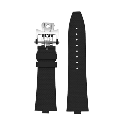 Bracelet FKM luxe pour montre Overseas 4500V avec boucle papillon et fixations rapides