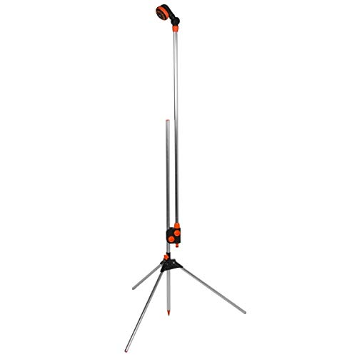 rg-vertrieb Gartendusche Gartenbrause Alu 150-210cm Pooldusche Campingdusche (150-210 cm mit Stativ)