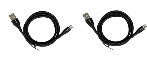 ExtremeCases Compatible for Consumer Cellular Postpaid ZTE Avid 579 2X 3.3ft/1m Black Mirco USB Charging Data Cable (Mirco USB)