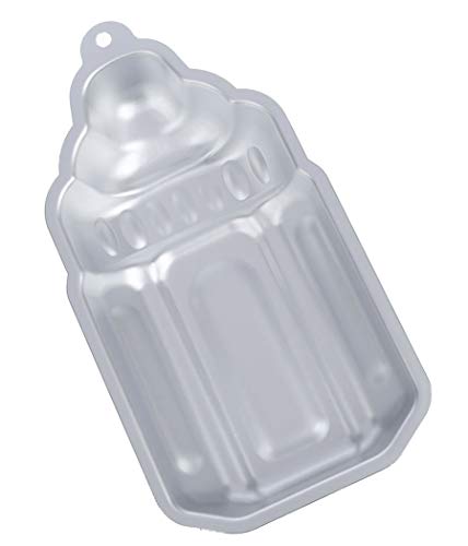 WJSYSHOP 9.5 Inch Feeding Nursing Milk Baby Bottle Shaped Aluminum 3D Cake Mold Baking Mould Tin Cake Pan - Baby Bottle - Thumbnail 3