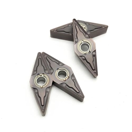 10 piezas insertos de carburo VNMG160408 para torno CNC miniatura 1