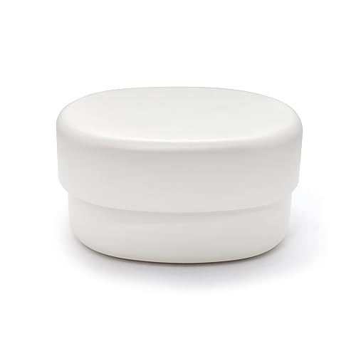CORETARI (コレタリ) 日本製 お弁当箱 二段 430ml 本体レンジ可 本体食洗機可 ランチボックス 小さめ 楕円 弁当箱 ホワイト