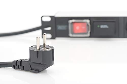 Regleta de 7 tomas con interruptor y carcasa de aluminio cable de 2m 6