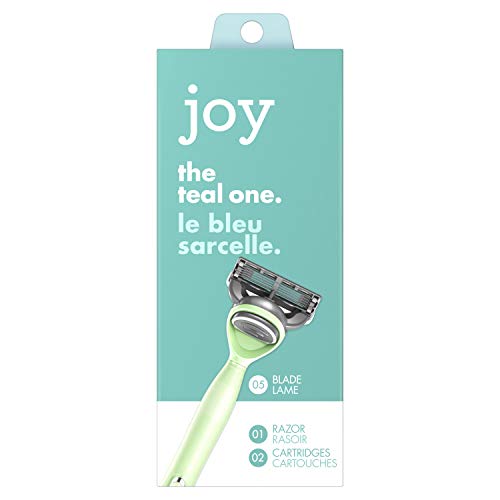 Joy. The Teal One, Teal Razor with 2 Cartridges