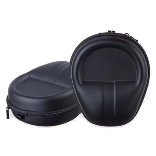 Case Estojo Rígido Premium para Headphone e Fone de Ouvido Universal, Capa Portátil Tipo Concha com Zíper Duplo, Bolso Interno e Alça