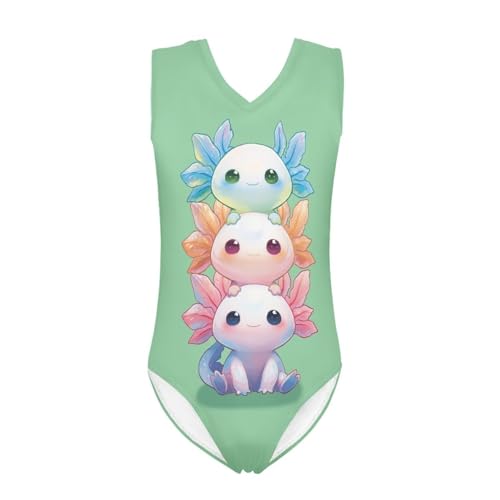 Image of INSTANTARTS Leopard Leotard Girl Gymnastics Toddler Tank Biketards One Piece