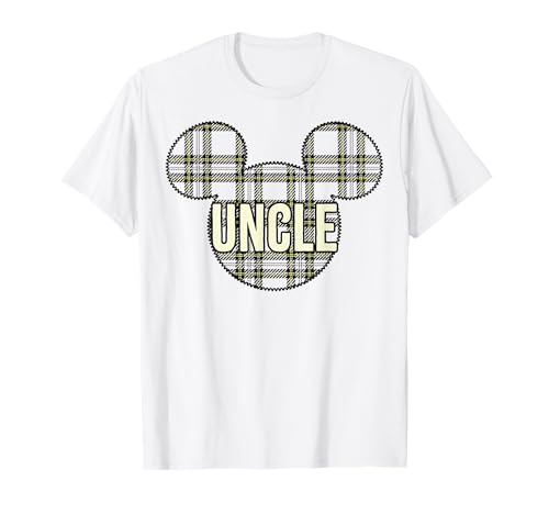 T-shirt Mickey de Noël à carreaux idéal pour photo de famille