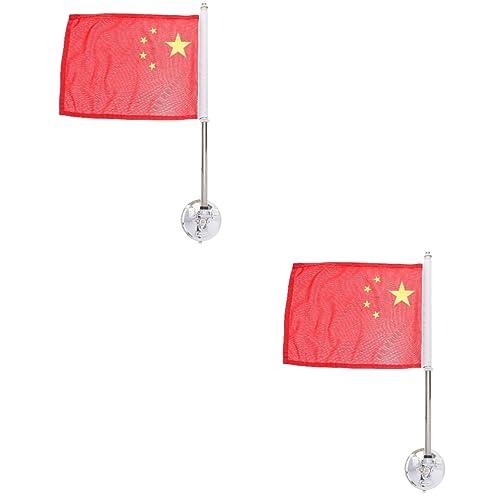 POPETPOP 2 Pz Pennone Da Parata Del Salone Montaggio a Parete in Vinile Asta Della Bandiera Della Finestra Automatica Ghirlanda Cilindro Supporti Per Bandiere Silver Acciaio Inossidabile