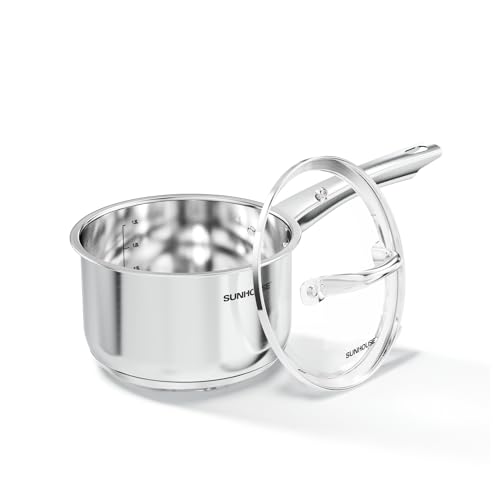 Sunhouse 2-Quart Stainless Steel Sauce Pan