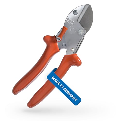 Original LÖWE 5 Profi Gartenschere Amboss 5.107 mit rostfreier und antihaftbeschichteter Stahlklinge - handliche und leichte Baumschere ideal zum Schneiden von Obstbaum Apfelbaum Birnenbaum Original LÖWE 5 Profi Gartenschere Amboss 5.107 mit rostfreier und antihaftbeschichteter Stahlklinge - handliche und leichte Baumschere ideal zum Schneiden von Obstbaum Apfelbaum Birnenbaum