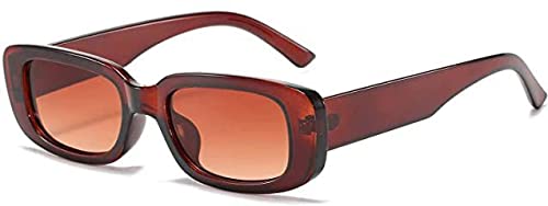 Image of Rectangle Sunglasses for Women Retro Driving Glasses 90's Vintage Fashion Narrow Square Frame UV400 Protection
