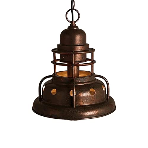 Plafonnier encastré E27 rétro en fer noir pour décoration de bar - 2