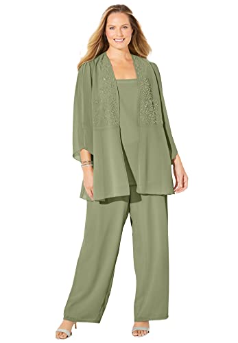 Catherines Women's Plus Size Masquerade Beaded Pant Set