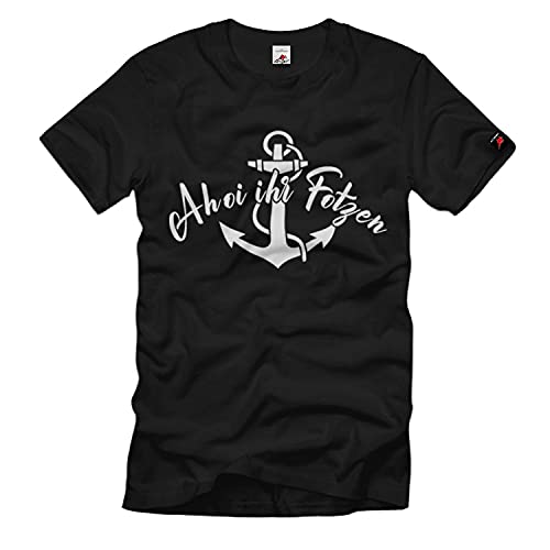 T-shirt AHOI Hambourg noir XL pour vos balades en bord de mer