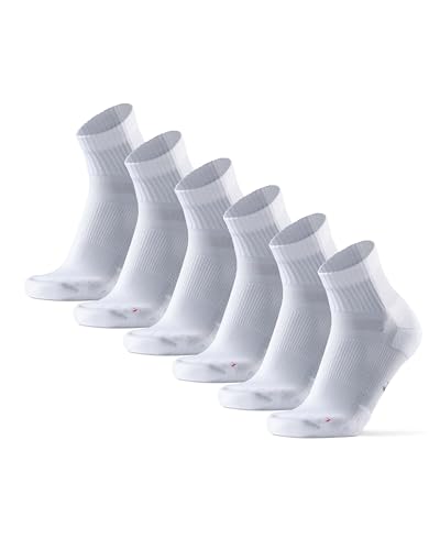 DANISH ENDURANCE Laufsocken für Lange Distanzen 3 Paare (Weiß, EU 39-42)
