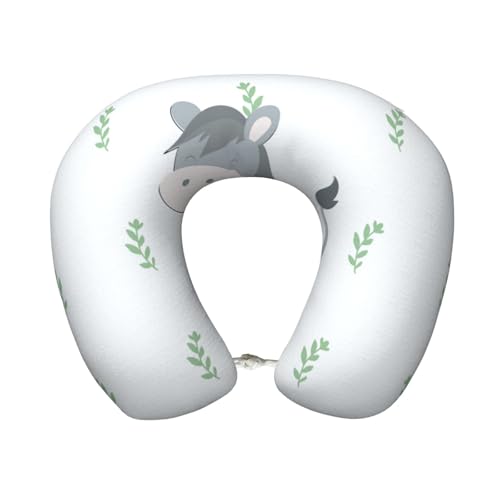 Almohada de espuma viscoelástica para viaje U miniatura 1