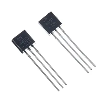 Bridgold 100pcs(50pcs 2N4401+50pcs 2N4403) NPN PNP General Purpose Amplifier Transistor 40V,TO-92.