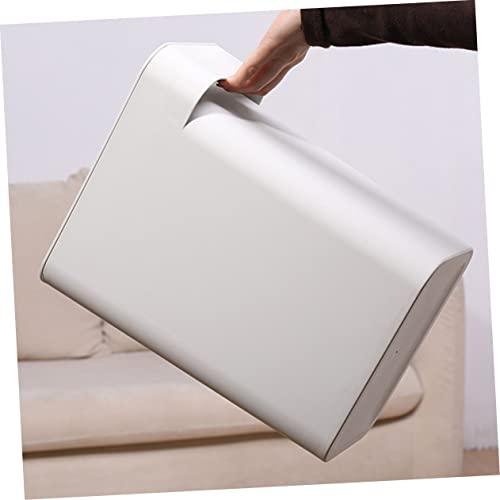 Caneca de basura rectangular blanco 10L con tapa Unomor miniatura 3