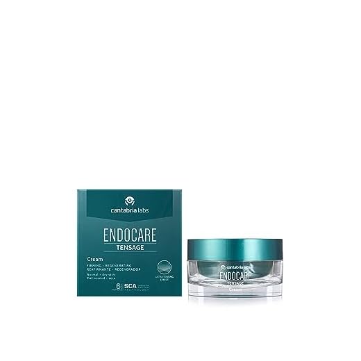 Endocare Tensage Cream - Crema Antiarrugas, Antiflacidez, Regeneradora Antiedad, Efecto Tensor Inmediato, Nutritiva, para Pieles Normales a Secas, 50 ml