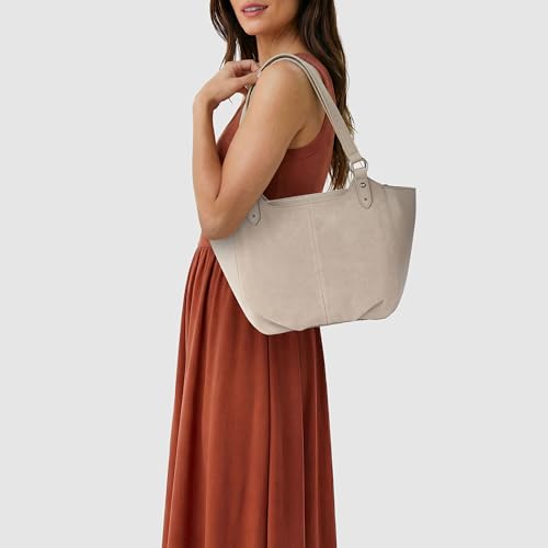 Image of The Sak Bolinas Leather Satchel - Spacious Shoulder Bag with Zip Closure