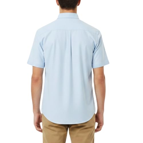 Image of French Toast Men's Oxford Button Down Shirt with Expandable Collar and Short Sleeves