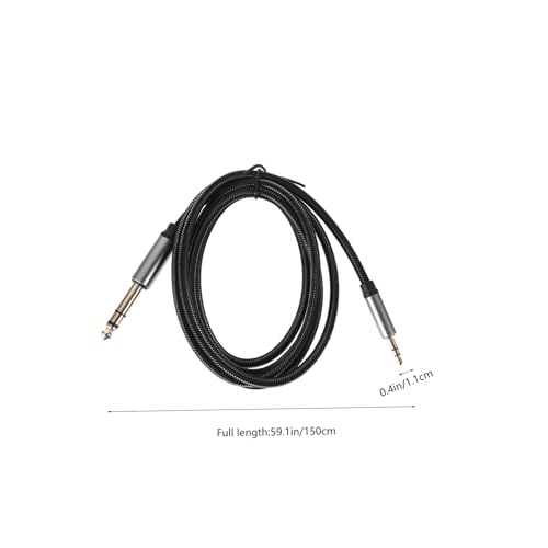 Cable de audio 3,5mm a 6,35mm estéreo flexible GOOHOCHY adaptador para computadora 2