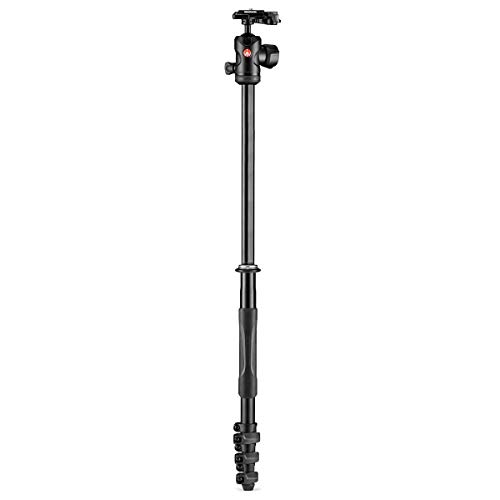 Manfrotto MKBFRLA4B-BHM Befree Advanced 2N1 Travel Tripod with Monopod, Lever Lock, Tripod Bag, Plate and Ball Head Included for Canon, Nikon, Sony, DSLR, CSC, Mirrorless, Up to 9 kg, Aluminium