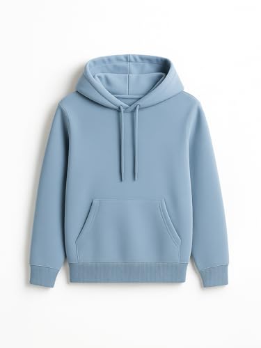 Image of JUNEBERRY Cotton Spun Casual Solid Full Sleeves Women Stylish Hooded Neck Regular Fit Hoodie for Winter