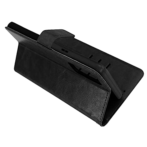 Image of Flip Cover Compatible with Realme X7 Max 5G / Realme GT 5G | Premium Leather Finish | Inbuilt Pockets & Stand | Flip Cover Back Case for Realme X7 Max 5G / Realme GT 5G (Black)