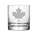 11 oz Rocks Whiskey Highball Glass Maple Leaf Canada