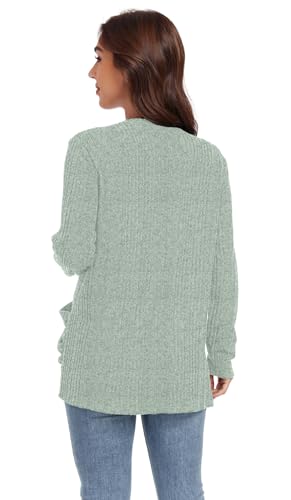 Image of GRECERELLE Womens Long Sleeve Lightweight Open Front V-Neck Casual Cardigan Sweaters Outerwear with Pockets 2025, S-2XL