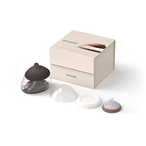 Image of Emulait Anatomy Bottle Breast Shaped Baby Bottle - Rich - Shape 1-Responsive Flow Valve