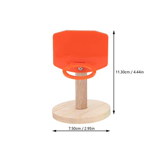 POPETPOP Vogel Basketbal Speelgoed Set Vogel Training Speelgoed Papegaai Intelligentie Speelgoed Basketbal Stapelringen… - Afbeelding 3